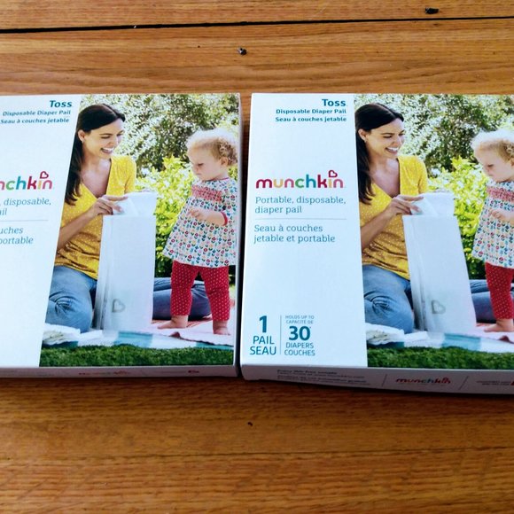 Munchkin Other 2 Munchkin Toss Portable Disposable Diaper Pail